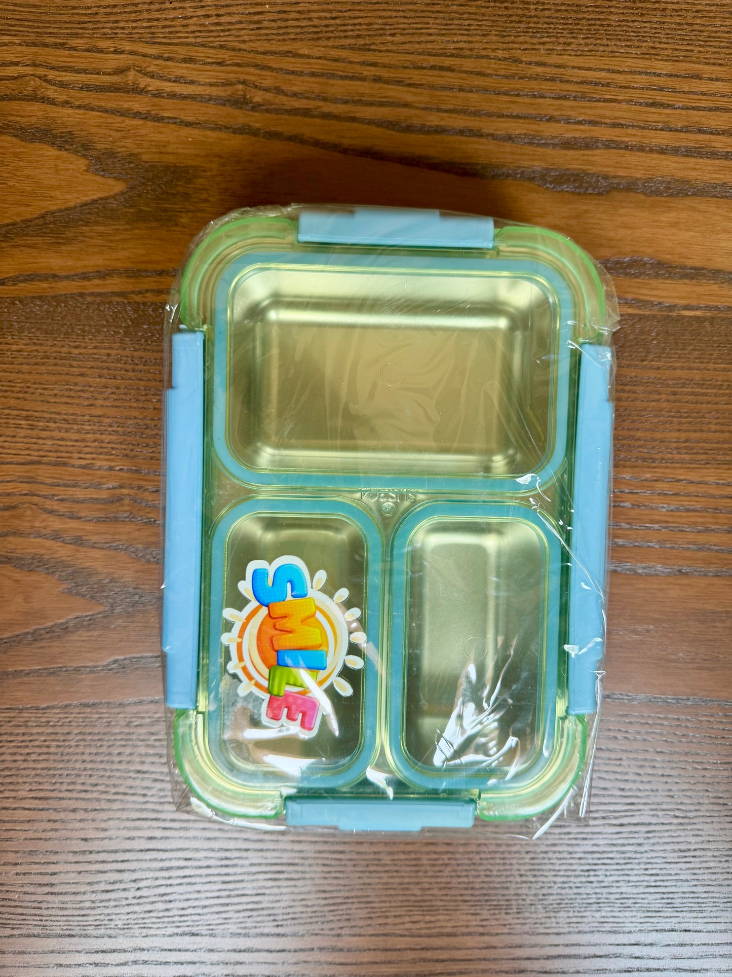 3-Compartment SMILE Bento Box โ Leak-Proof, Elegant & Built to Last | School Lunch Box