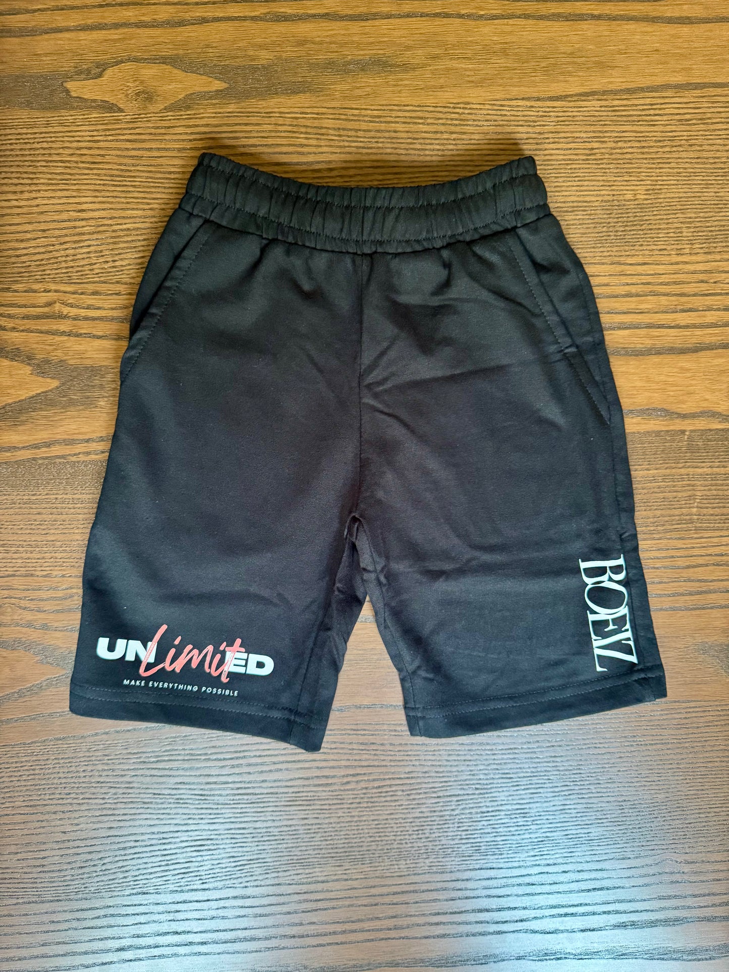 White Shorts, Plain Black Shorts, Bottoms, Sportswear, Boxer, Pull on Shorts, Knee Length Shorts