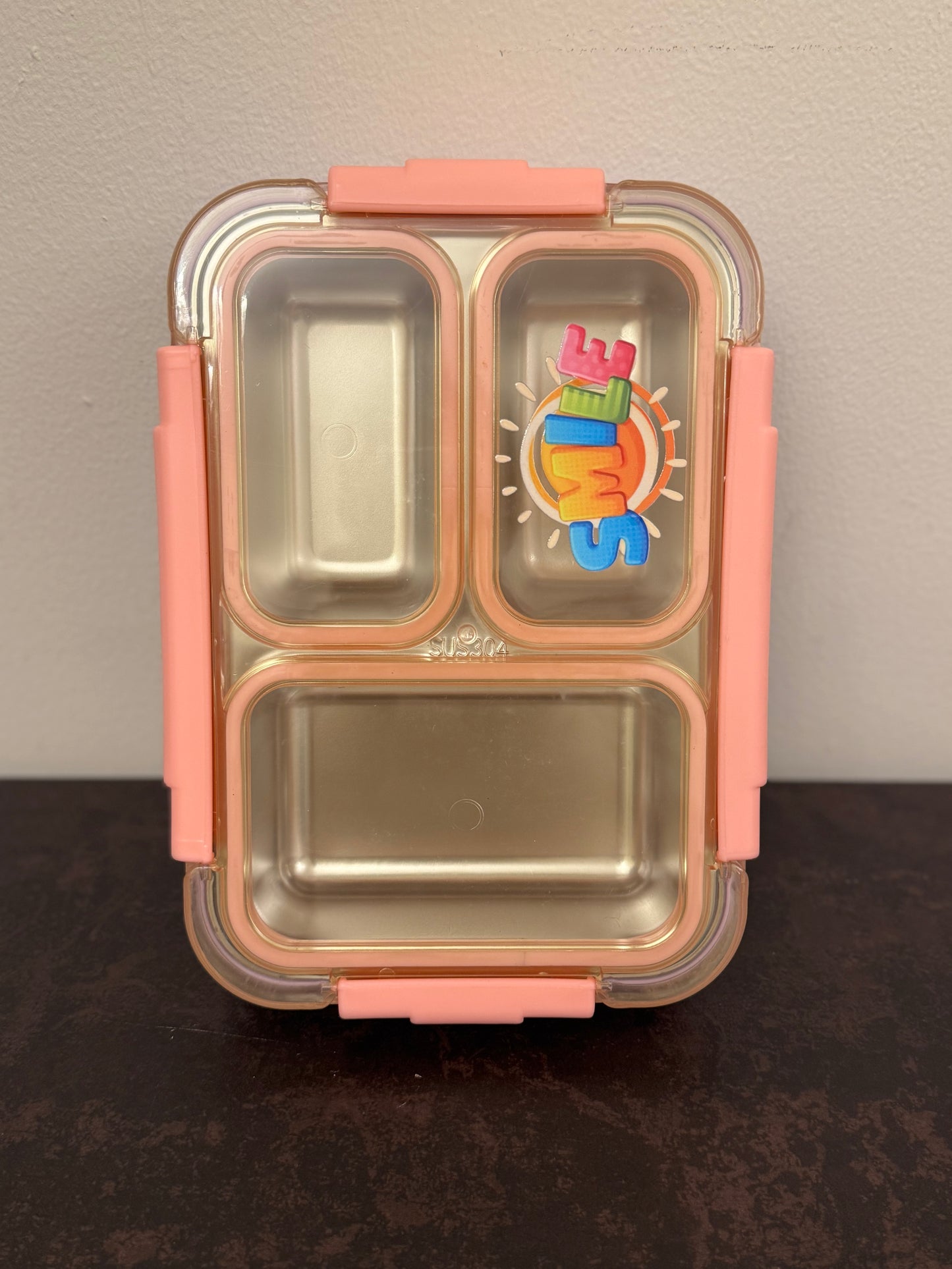 3-Compartment SMILE Bento Box โ Leak-Proof, Elegant & Built to Last | School Lunch Box