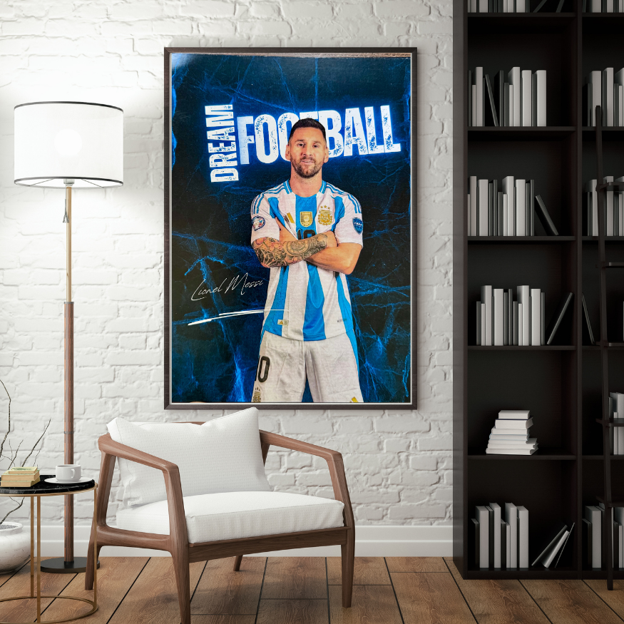 Lionel Messi Poster | Inspire Your Space | A4 Size Messi Poster | UNFRAMED