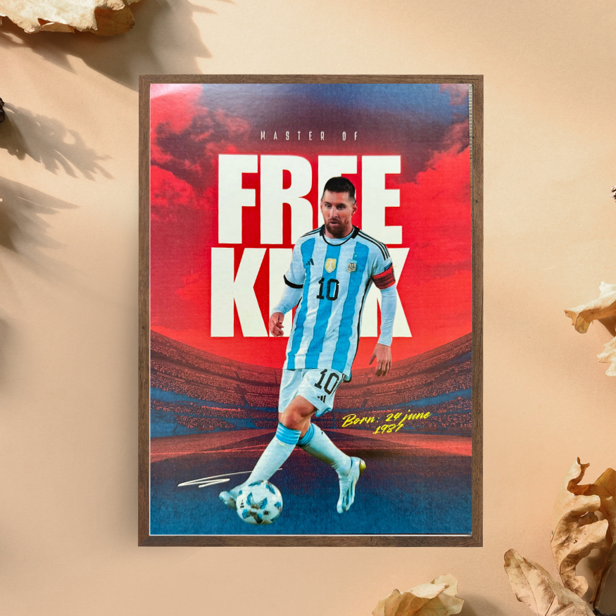 The Magic of the Game | A4 Size Lionel Messi Poster | Unframed