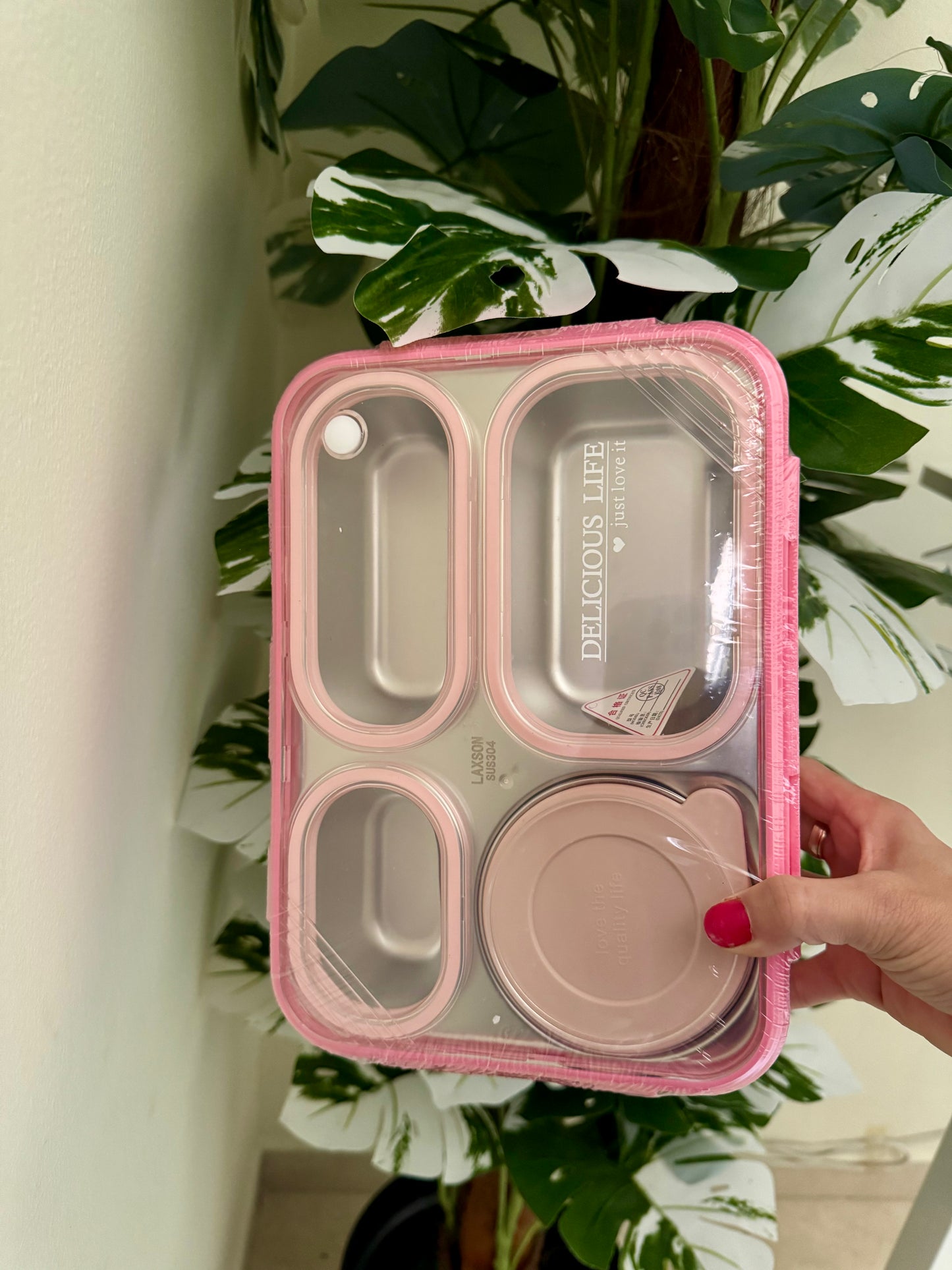 School Lunch Box, LeakProof, Pink and Purple Color Lunch Box, Stainless Steel Lunch Box, Bento Lunch Box