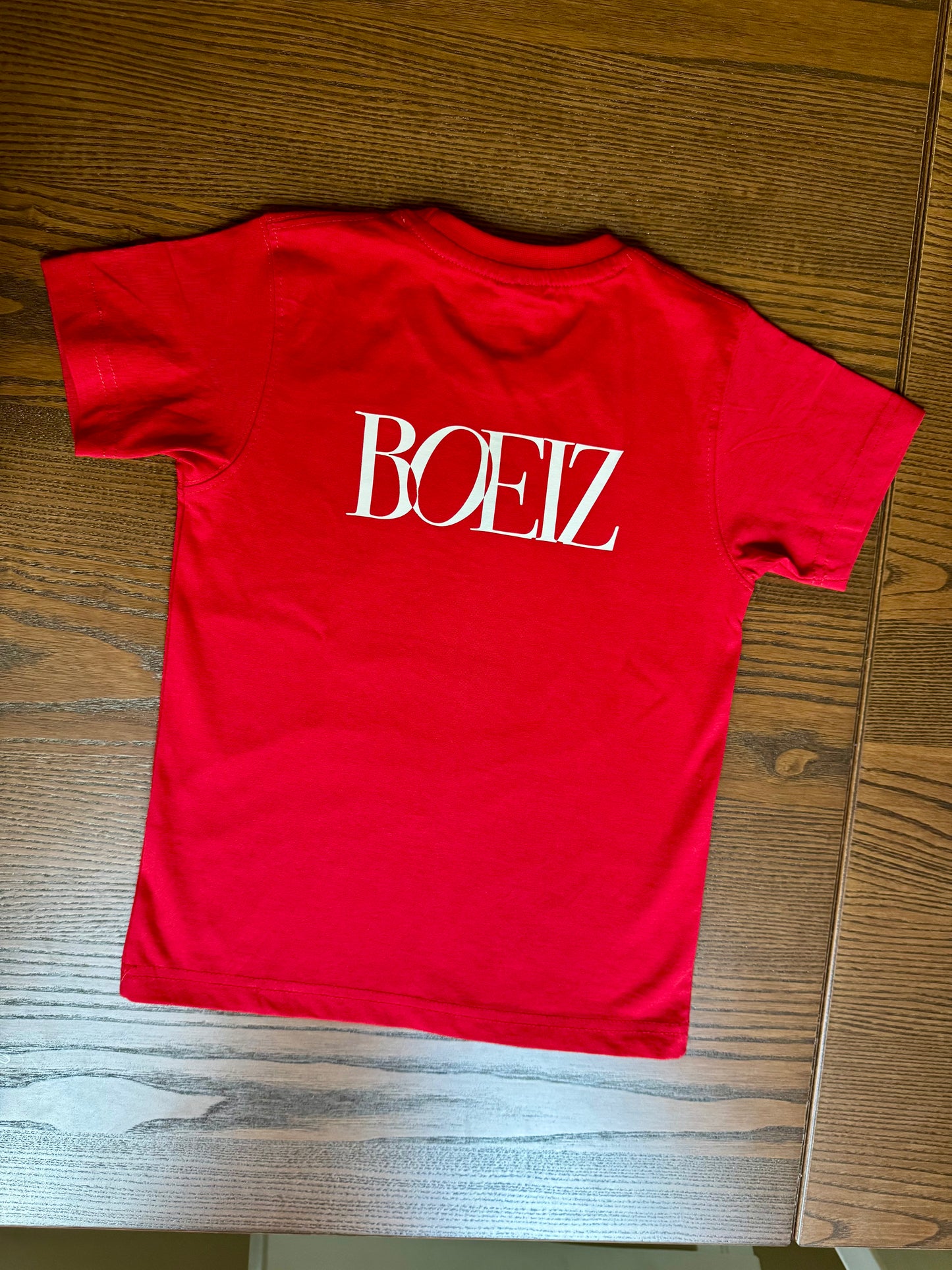Boeiz Red Football T-Shirt & Shorts for Boys – Matching Set