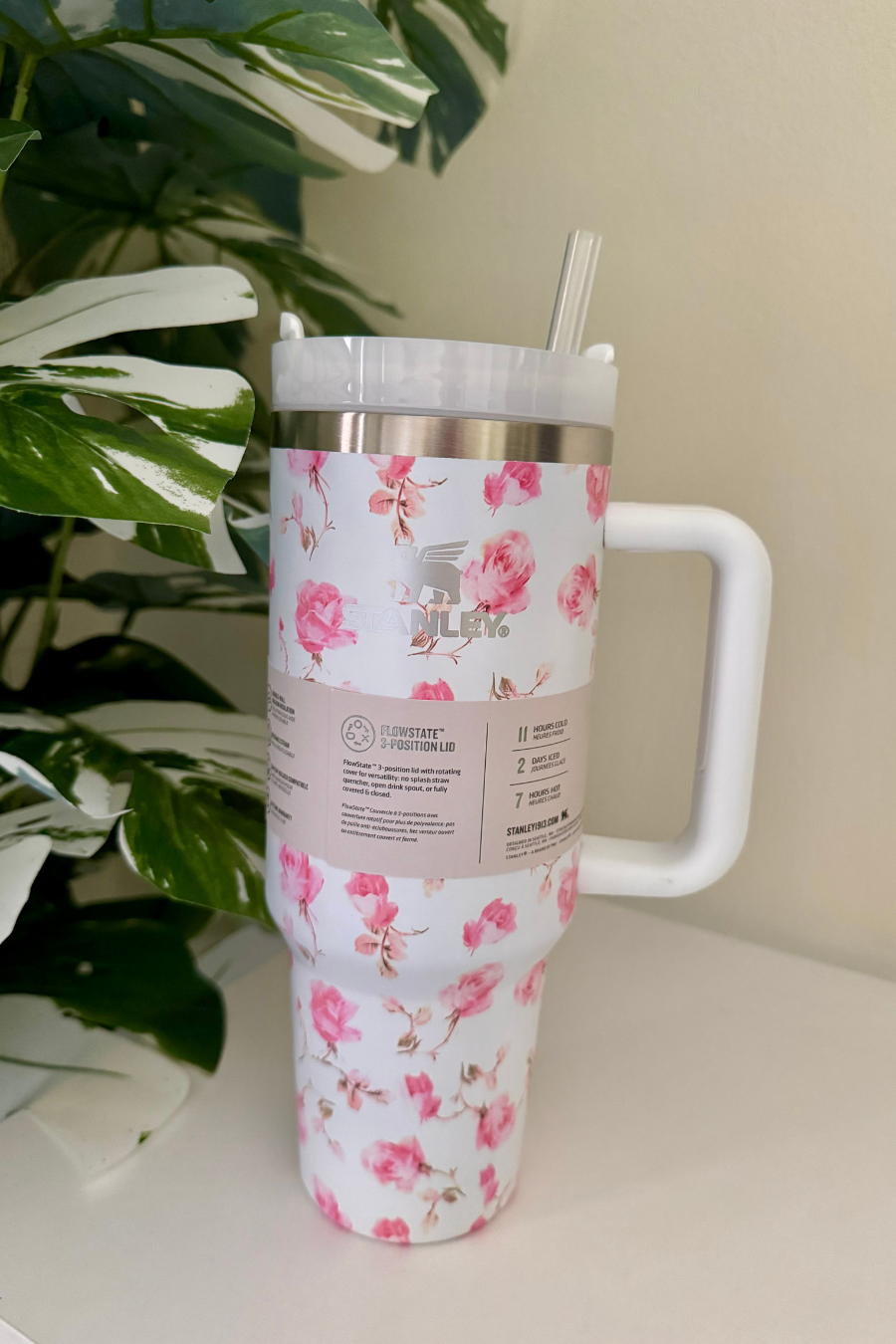 stanley tumbler, stanleycup, tumbler, Flora Stainless Steel tumbler, Stanley Flora Cups