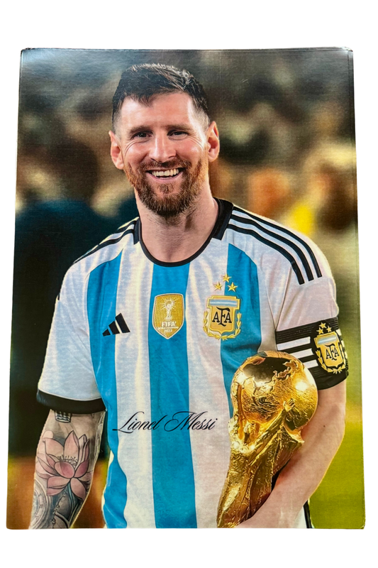 GOAT Energy | A4 Size Lionel Messi Wall Poster | UNFRAMED