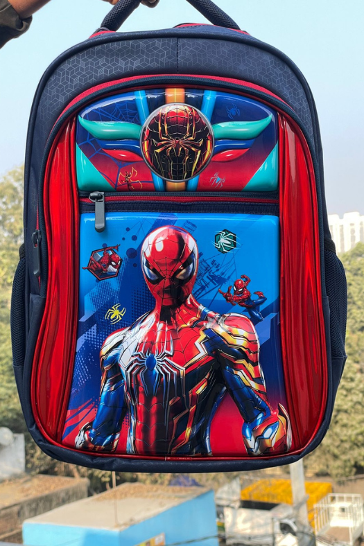 School Bag, 3D bag, 16 Inch School Bag, 5-12Y School Bag, Spider Man Bag, Marvel Backpack, Superhero