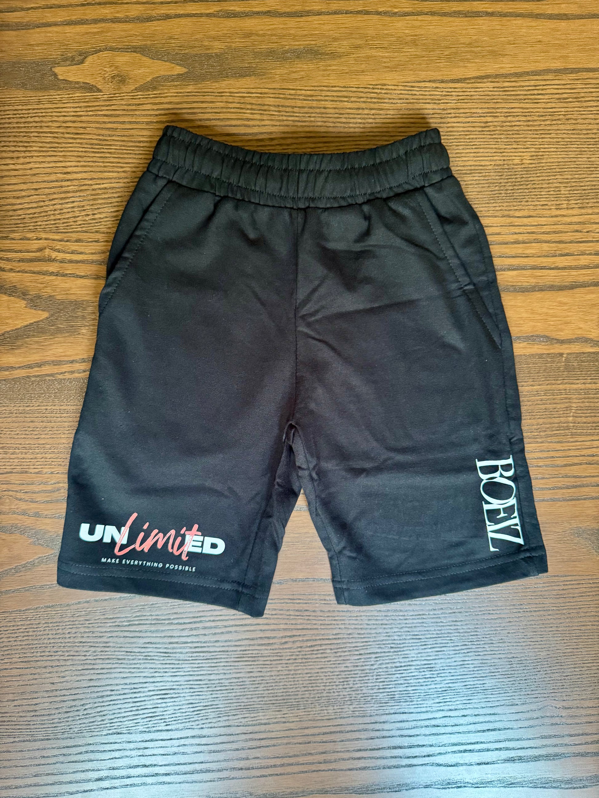 White Shorts, Plain Black Shorts, Bottoms, Sportswear, Boxer, Pull on Shorts, Knee Length Shorts 