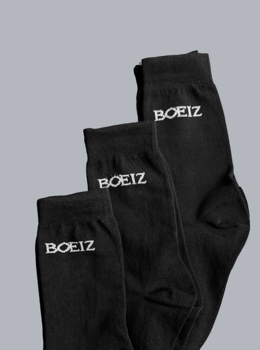 Boeiz Black Color Crew, School Socks, Lint Free Socks, Long Socks, Winter Wear, Winter Collection 