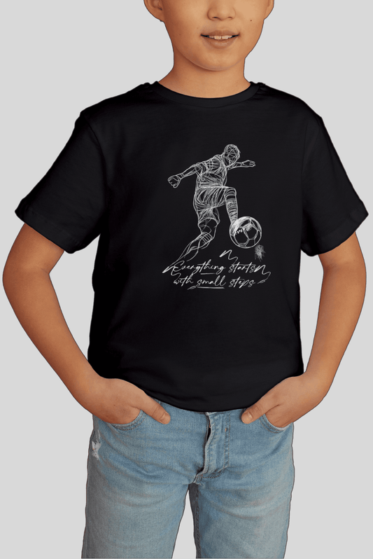 T-shirt for kids, boys t-shirts, baby store near me, boys Fashion, boys wear, football T-shirt, football t-shirt kids, Black t-shirt, 