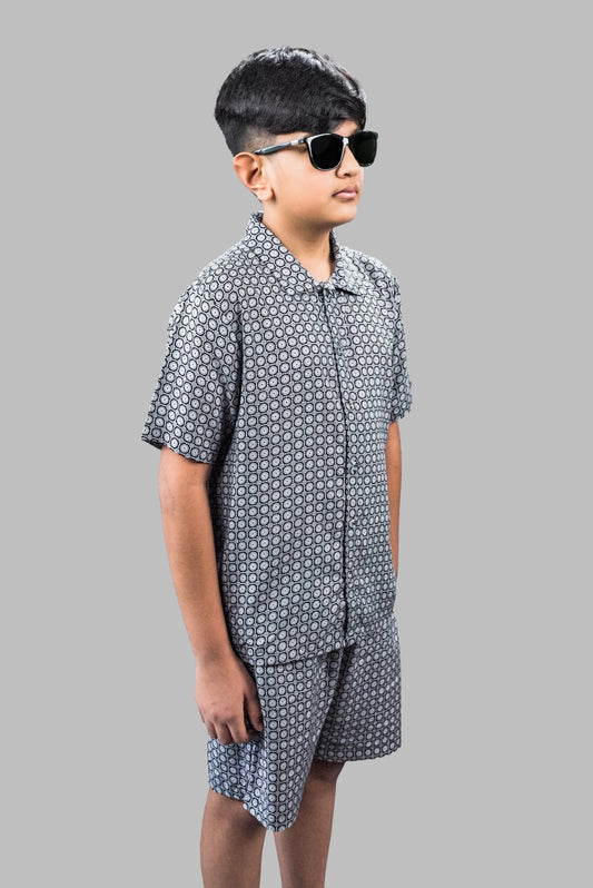 Black Coord Set for boys, Matching shirt and Short, kids clothing stores, Matching set for summer, summer wear, shirts and short, Coord Sets, Black matching shirt and shorts, summer Wear, Boys Co-ords, boys outfits, Co-ord Sets for Boys,  Matching Outfits & Co-ord Sets, Kids Printed Cord Sets, co-ord set for boys 12 years