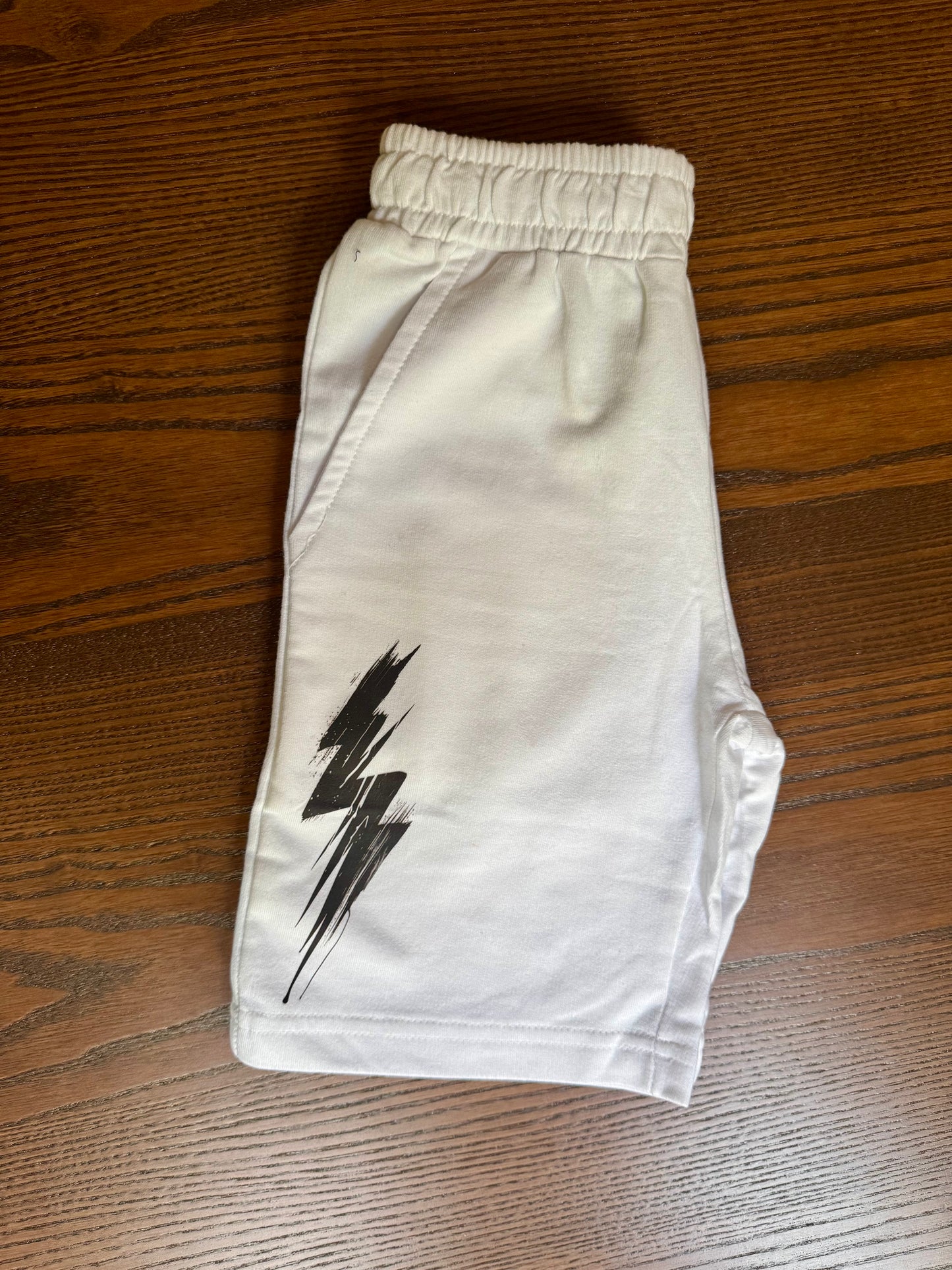 White Shorts, Plain white Shorts, Bottoms, Sportswear, Boxer, Pull on Shorts, Knee Length Shorts, Summer Wear
