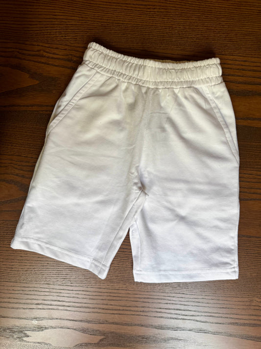 White Shorts, Plain white Shorts, Bottoms, Sportswear, Boxer, Pull on Shorts, Knee Length Shorts, Summer Wear
