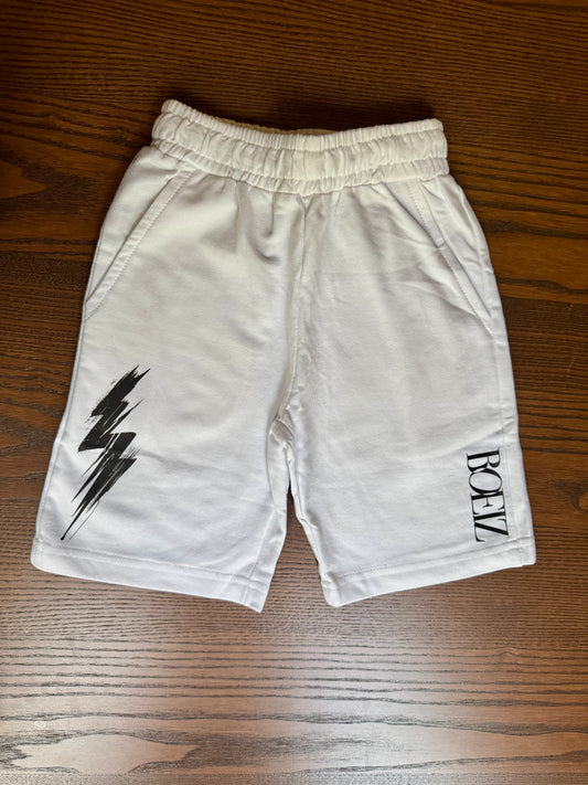 White Shorts, Plain white Shorts, Bottoms, Sportswear, Boxer, Pull on Shorts, Knee Length Shorts, Summer Wear
