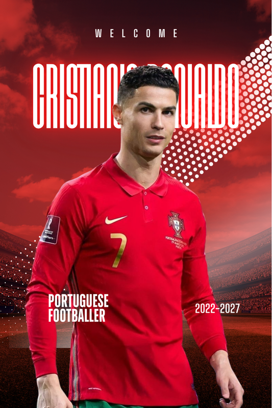 Person wearing a red sports jersey with visible branding on a red background
CR7 Ronaldo Poster Portuguese soccer player in red jersey with 'CR7' on a green and red background
ronaldoart cristianoronaldo art artist cristiano artwork ronaldofans artoftheday football drawing instaart artlover fans portugal dailyart instadaily myart iloveart rahulxiii artline artlobe juventus cristianoart draw artistsoninstagram instagram realmadrid ronaldodrawing