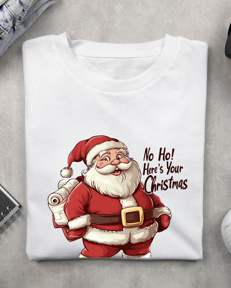 Boeiz Merry Christmas Santa Graphic Tee – Festive & Comfy!