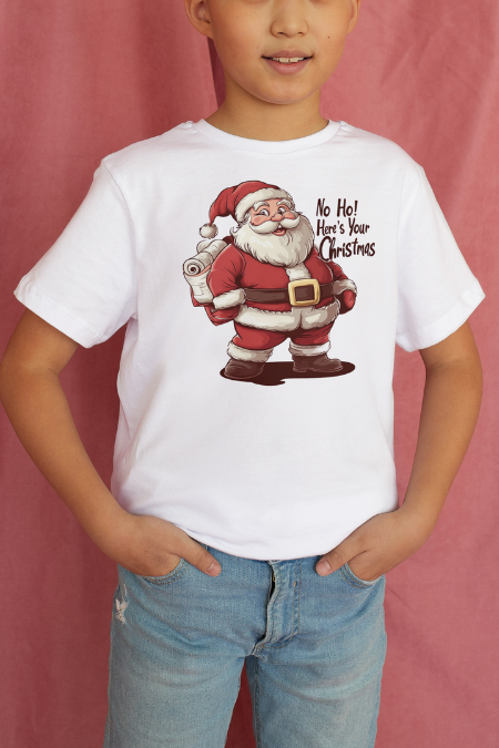 Boeiz Merry Christmas Santa Graphic Tee – Festive & Comfy!