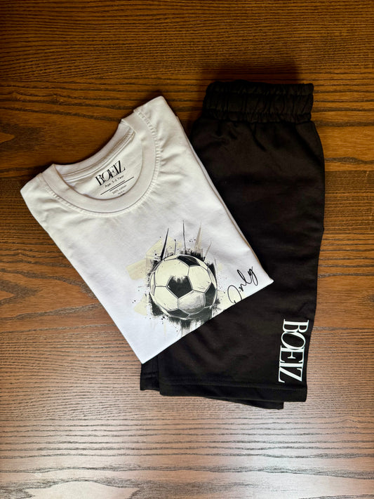 The BOEIZ White Football Coord Set – Made for Game-Changers