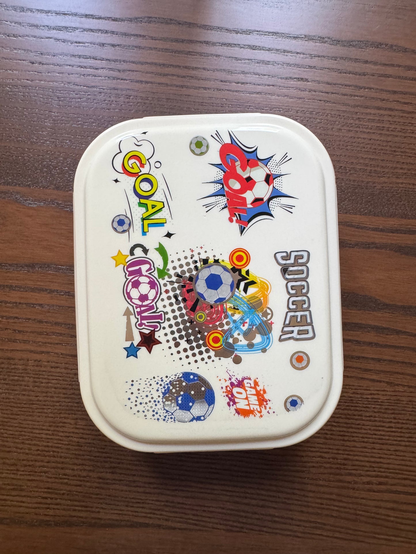 Insulated Football Lunch Box – 700ml with Mini Steel Dibbi & Fork