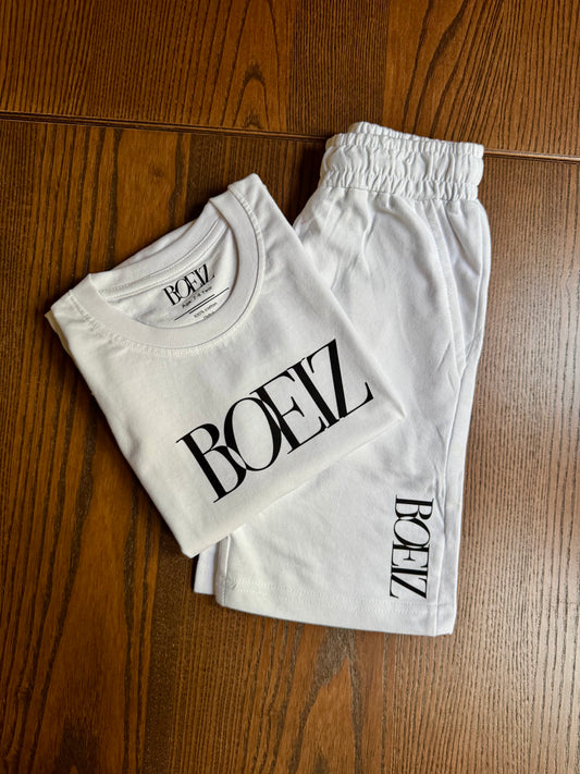 BOEIZ Signature White Coord Set – Bold, Clean & Confident