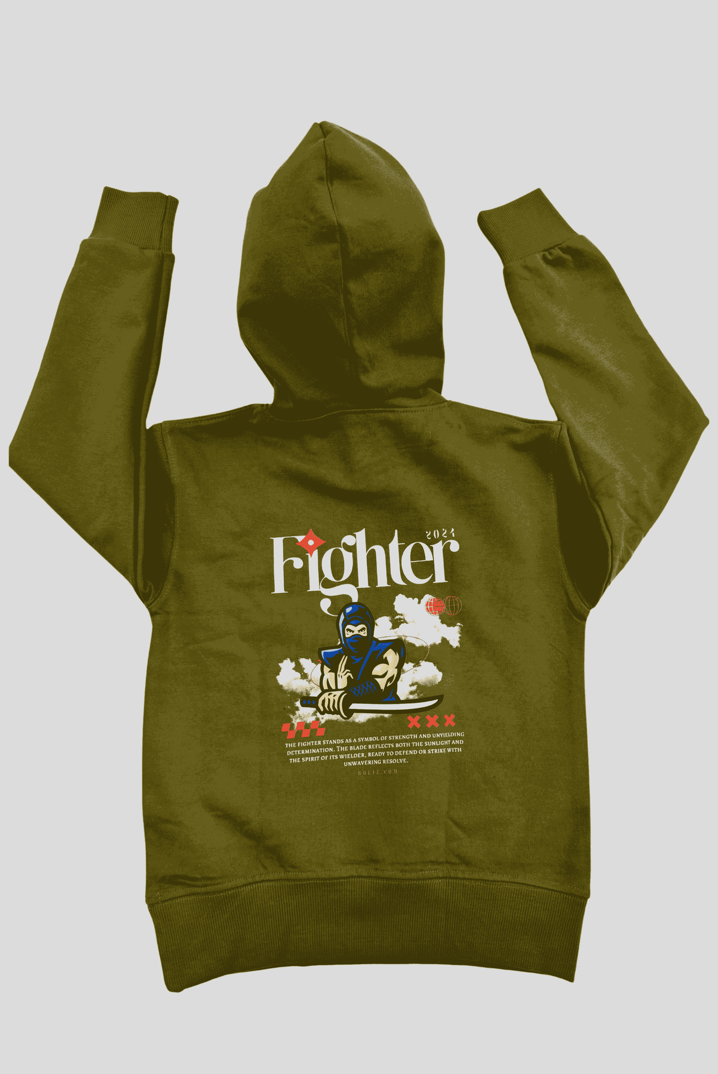 Fighter Pullover, Kids' Ninja fighter Graphic Hoodie Pullover, Cool Worrier Pullover, Ninja Boy, fighter Outfit For boys,  Fighter Pullover Hoodie, Anime Design, warrior Graphic, 