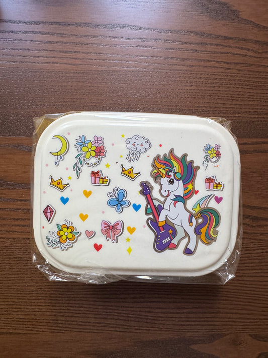 Unicorn Insulated Football Lunch Box – 700ml with Mini Steel Dibbi & Fork